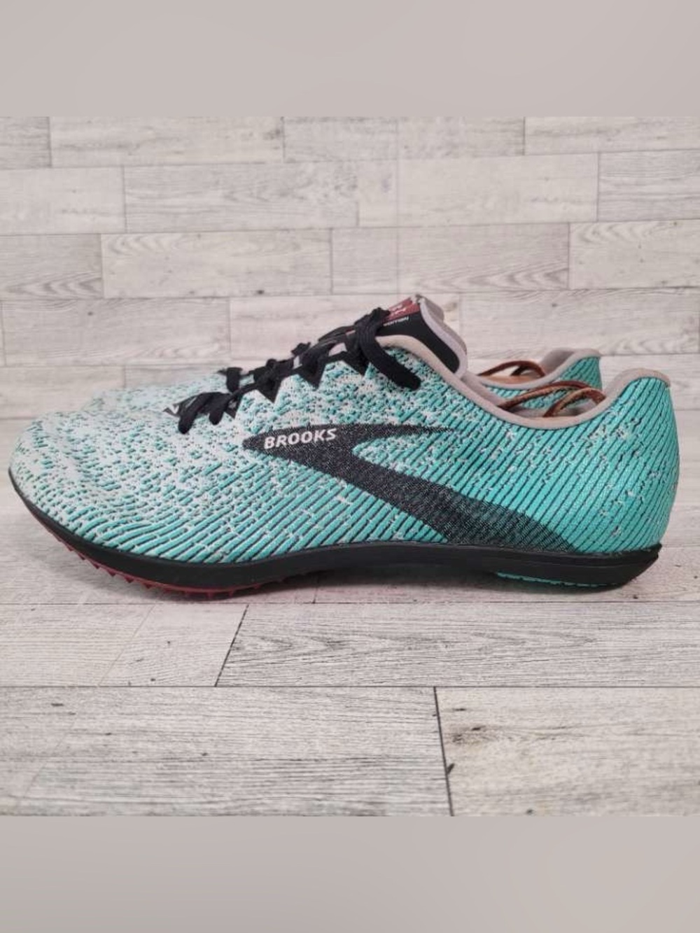 Brooks Mach 19 Spikeless Teal Black Running Athletic Sneakers Shoes Women’s 10